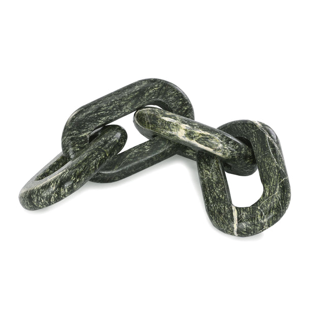 Forest Green  Marble Chain Sculpture