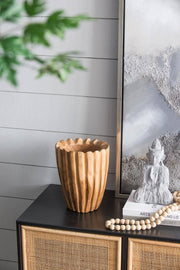 Teak Vase
