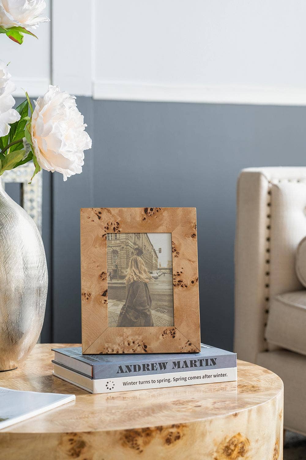 8x10 Burl Wood Photo Frame