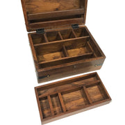 11" Colonial Distressed Traveling Writing Chest