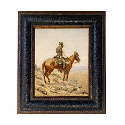 The Lookout by Frederic Remington Framed Vintage Print