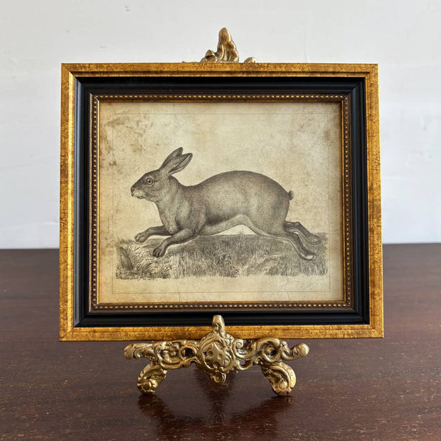 16" Vintage Style Solid Brass Photo-Plate Easel Stand