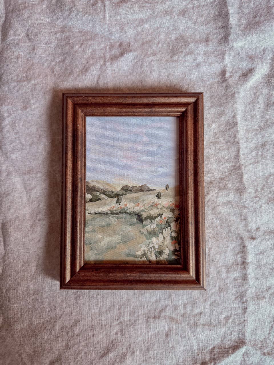 Antique Style Framed Art Print - Landscape - 