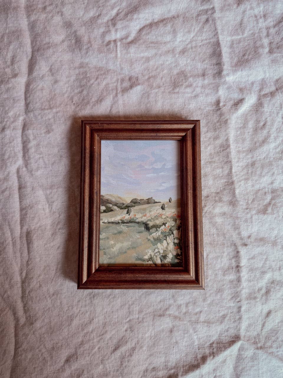 Antique Style Framed Art Print - Landscape - 