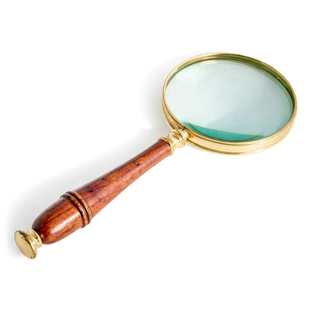 10" Magnifying Glass with Turned Wood Handle