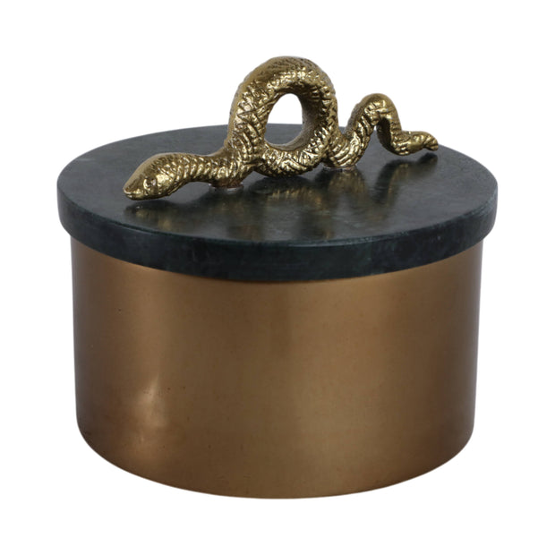 Green Metal Snake Box