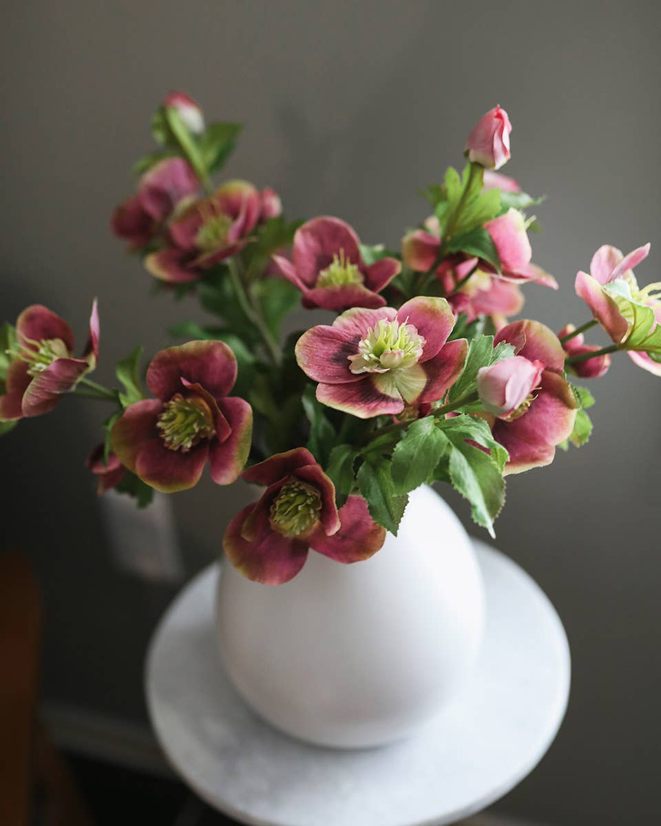 Real Touch Mauve Pink Hellebore 18