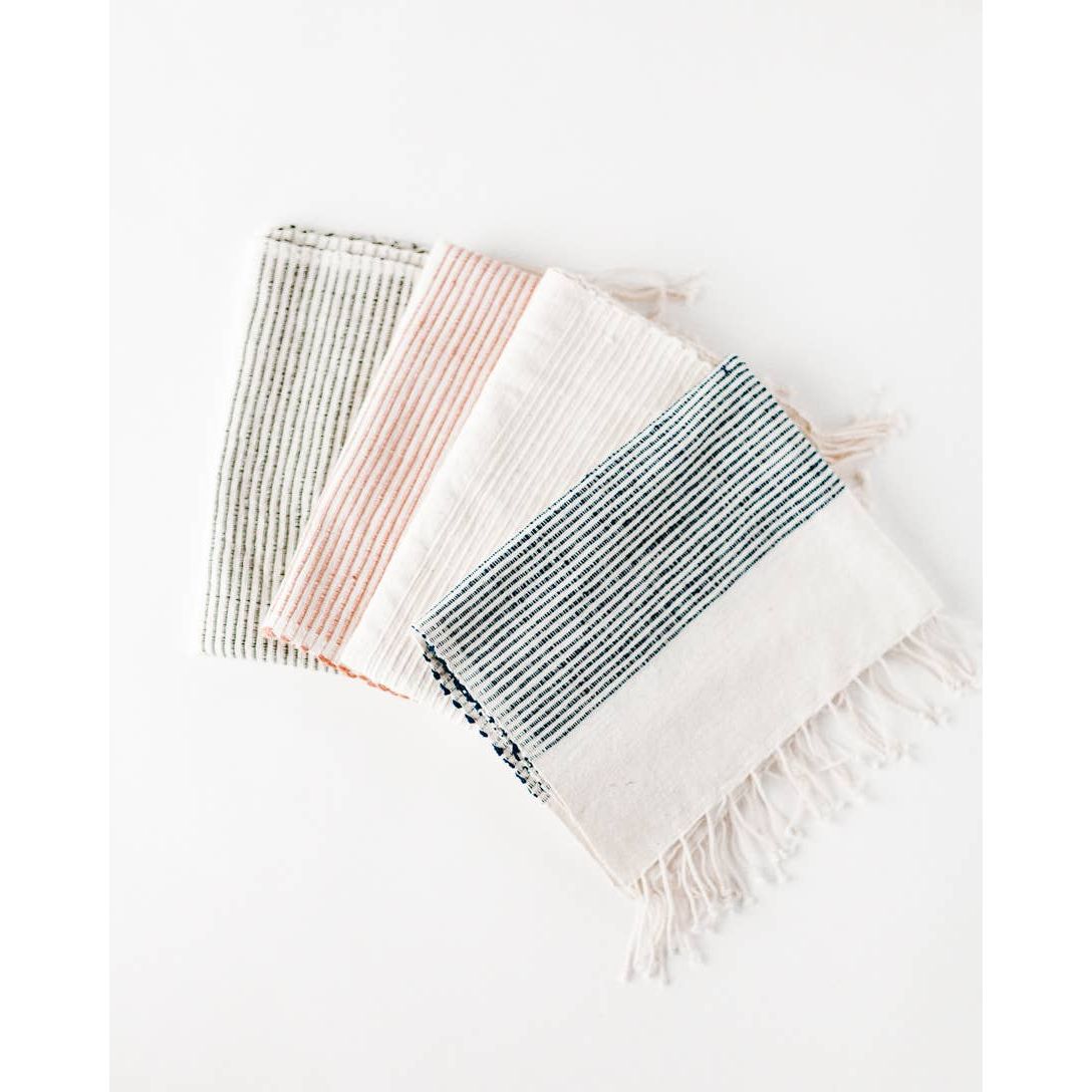 Riviera Striped Cotton Hand Towel | Handwoven in Ethiopia