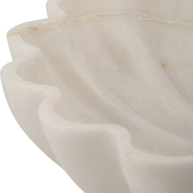 Marble Shell-Shaped Bowl- 12 in