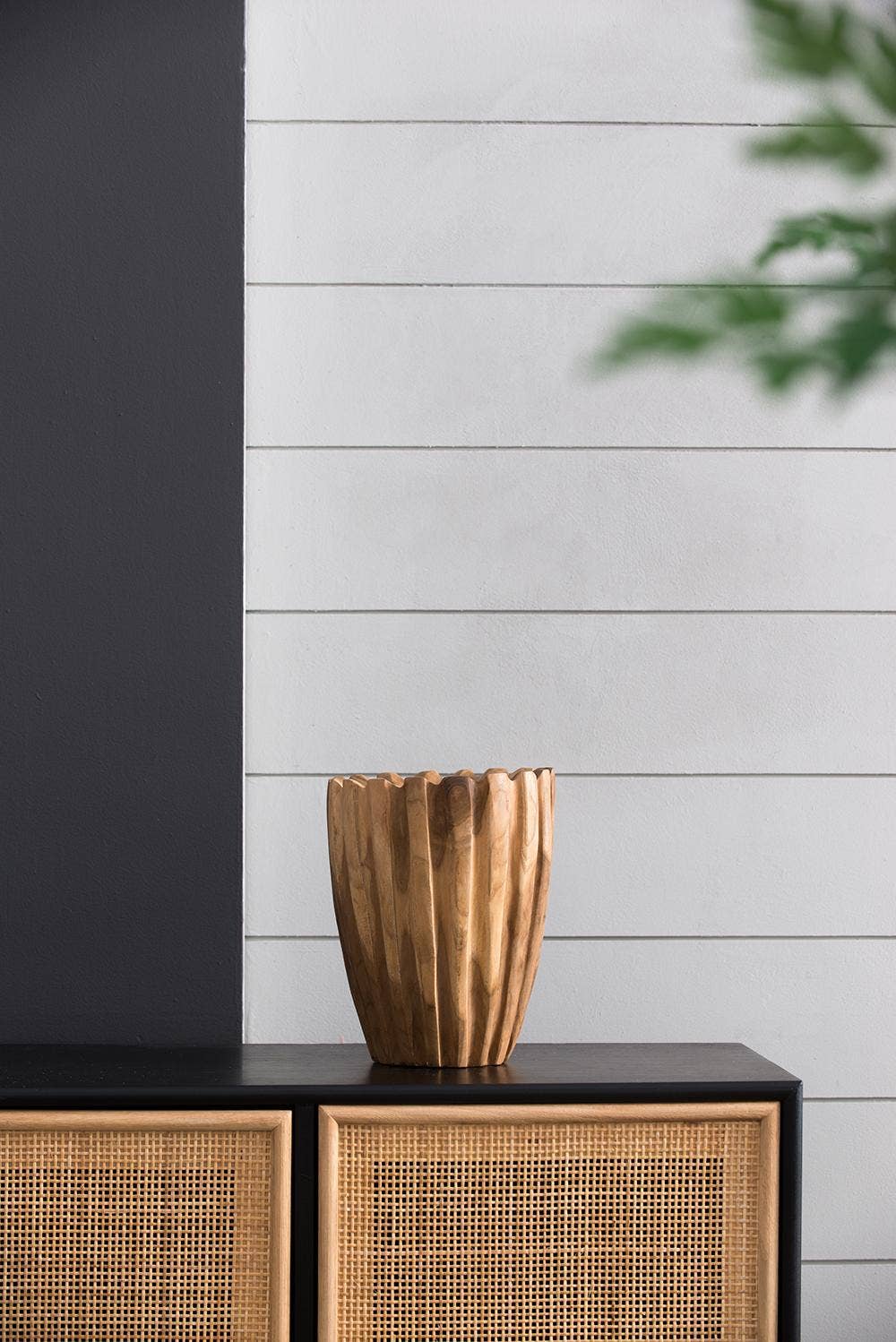 Teak Vase