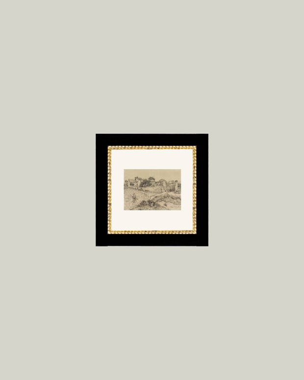 Tuscan Village Framed Antique Art