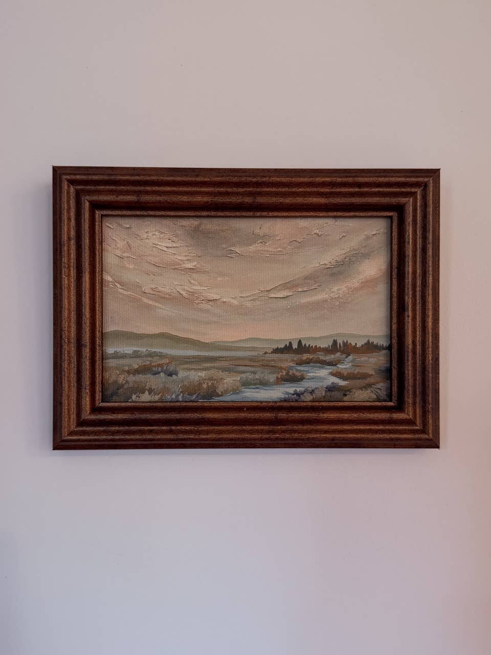 Antique Style Framed Art Print - Landscape - 