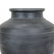 Apollo Black Terracotta Wide Mouth Vase