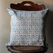 Lucca Azure linen cushion 50x50cm
