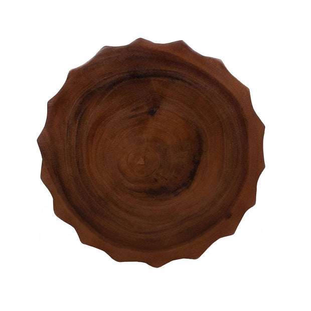 Twisted Scalloped Accent Table