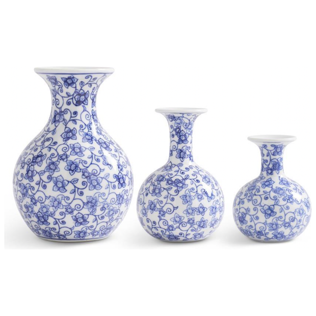 Porcelain Chinoiserie Bud Vase