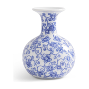 Porcelain Chinoiserie Bud Vase