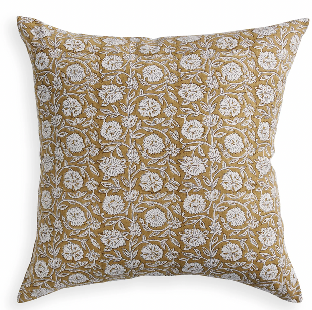 Cedella Saffron Linen Pillow