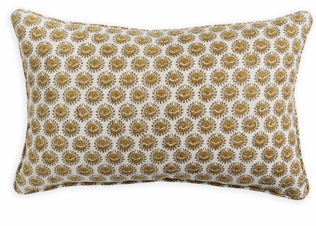 Lyon Saffron Linen Pillow