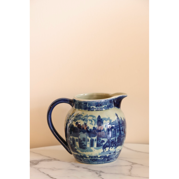 Blue/White Pottery Pitcher