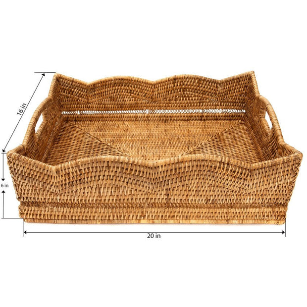 Scallop Rectangular Tray