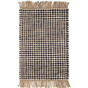 Kuba Black Handwoven Jute Rug