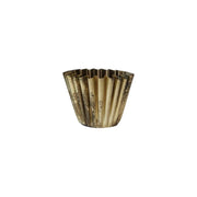 Fluted Metal Planter