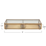 Brass & Glass Box - Large