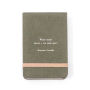 Benjamin Franklin Fabric Notebook