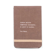 Coco Chanel Fabric Notebook