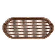 Hand-Woven Rattan Tray with Handles