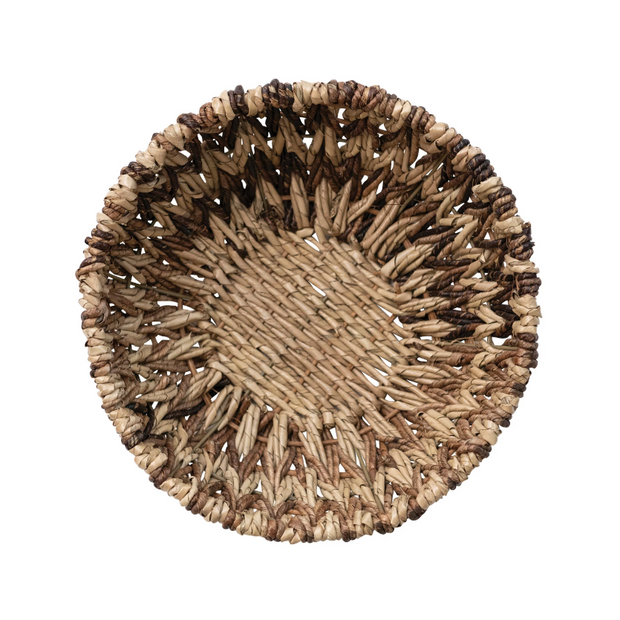 Woven Buri & Banana Fiber Basket