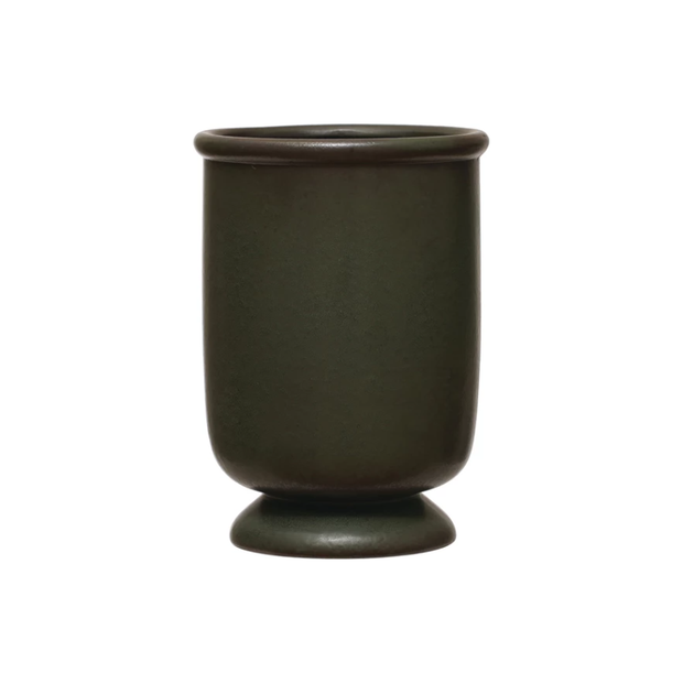 Green Stoneware Vase