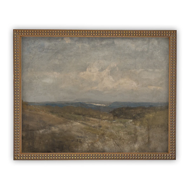 18" x 24" Oceanscape Vintage Framed Canvas Art