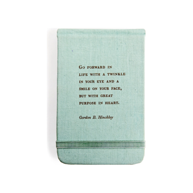 Gordon B. Hinckley Fabric Notebook