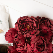 27" Burgundy Peony Stem