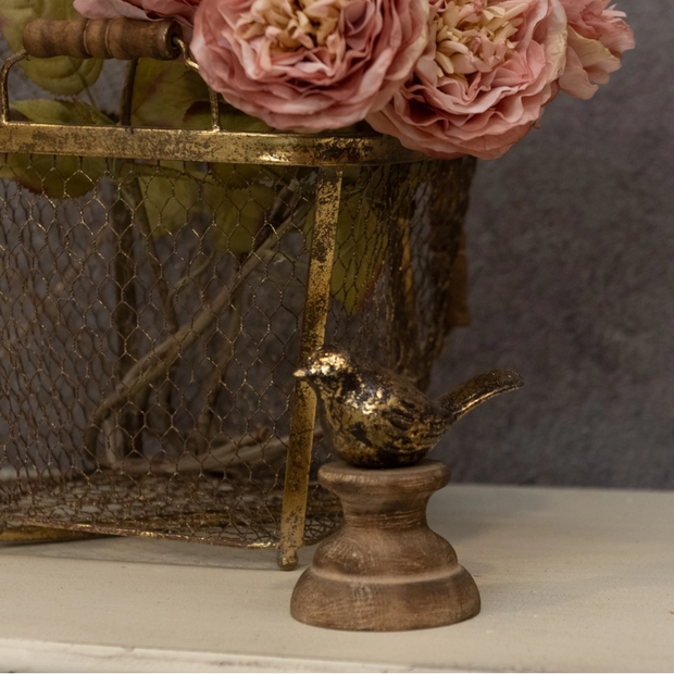 Gold Bird Tabletop Ornament