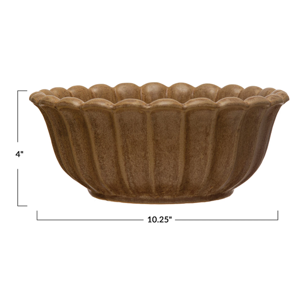 Stoneware Flower Shaped Bowl
