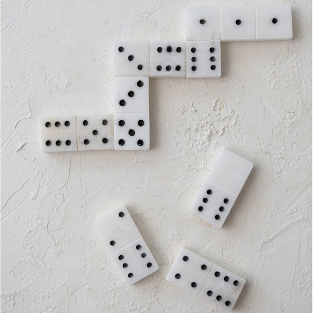 Handmade Alabaster Dominoes