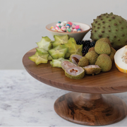 Acacia Wood Pedestal - Natural