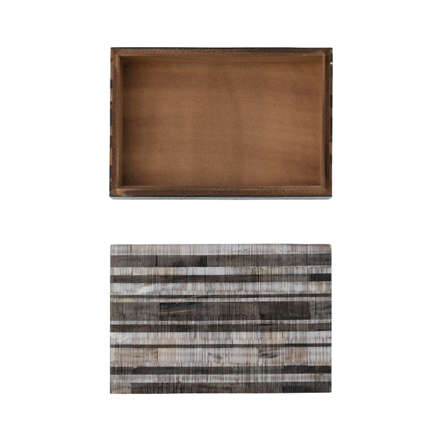Horn & MDF Box W/Stripes