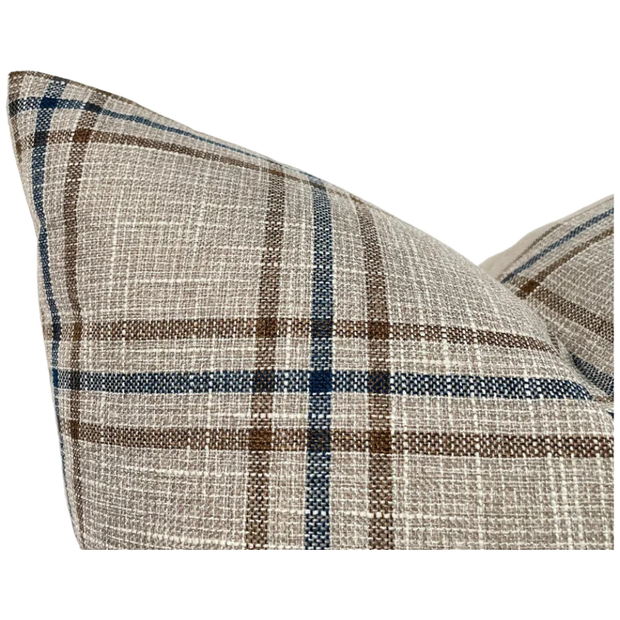 22" x 22" Beaumont Plaid Pillow