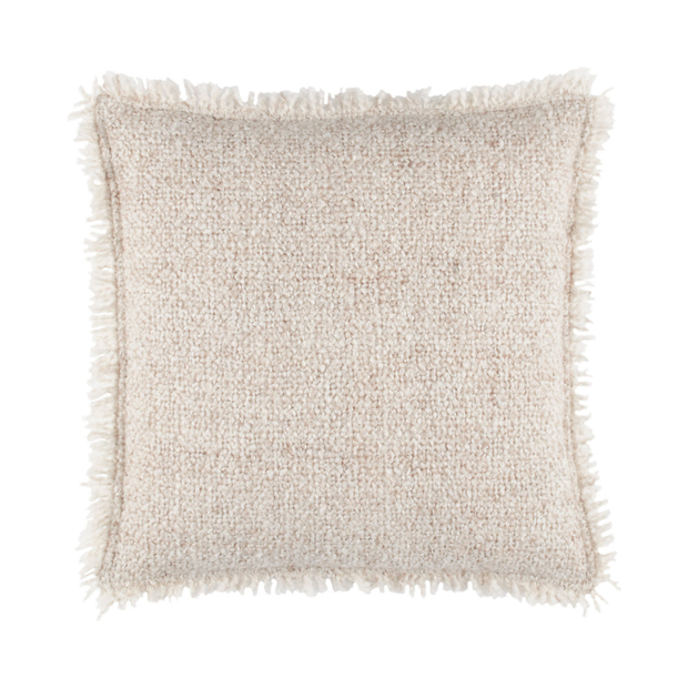 Boucle Natural Indoor/Outdoor Decorative Pillow - 20" x 20"