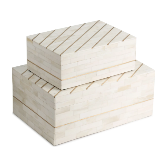 Monaco Ivory Decorative Boxes
