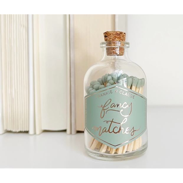 Fancy Matches: Sage Green Small Match Jar