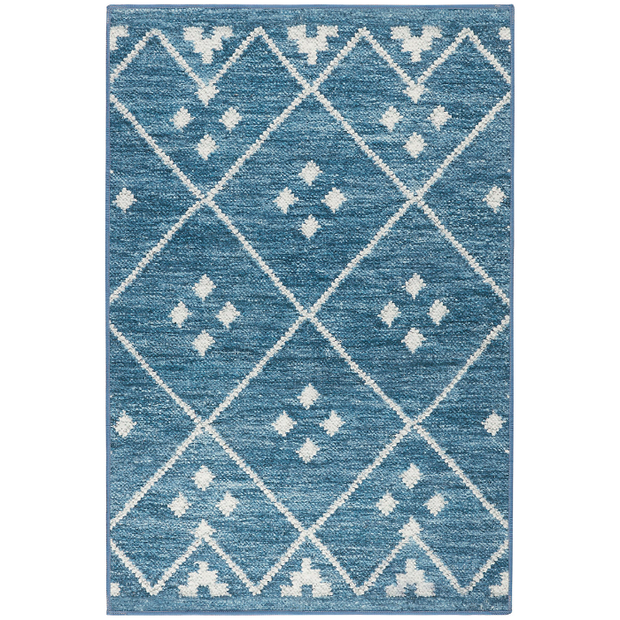Kota Indigo Machine Washable Rug