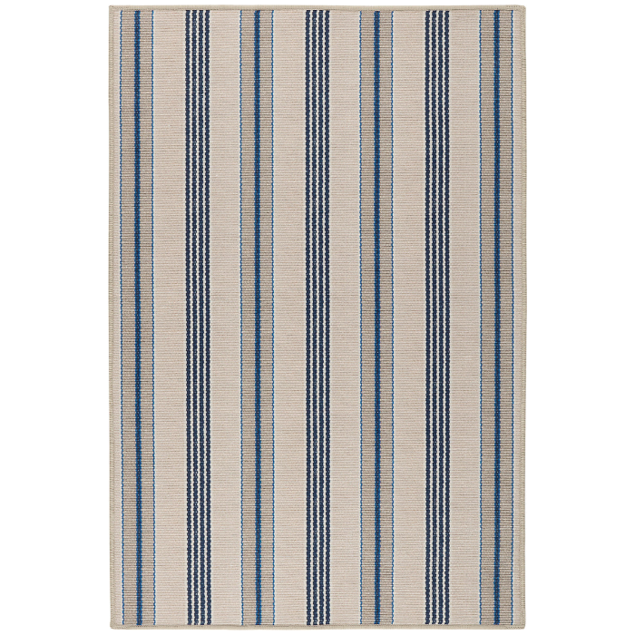Nimes Ticking Neutral Machine Washable Rug