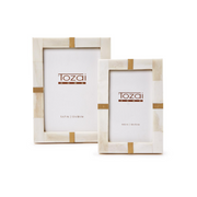 Bone & Brass Photo Frame