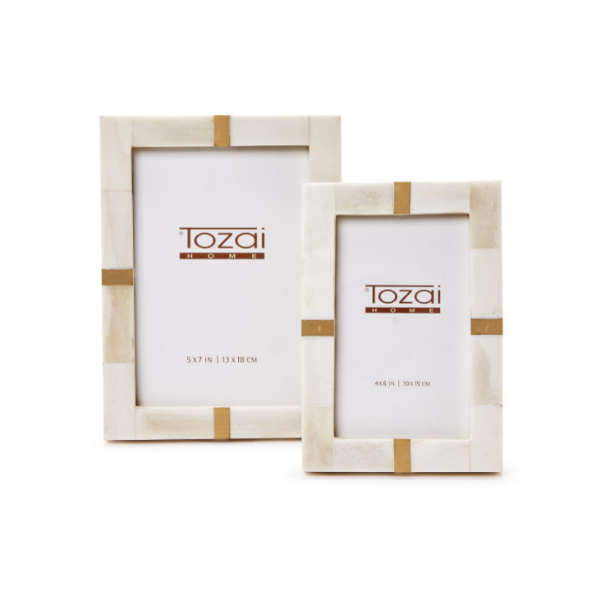 Bone & Brass Photo Frame