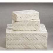Bone Braided Box - Large